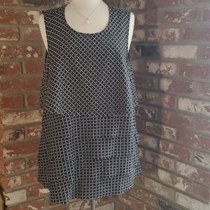 COPY - Coldwater Creek XL (16) Sleeveless Blk & W…